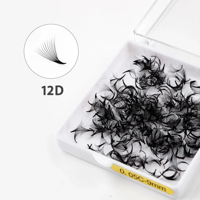Handmade Promade Fans 0.05mm Pointy Base (500 Fans)| Swaniya Lashes
