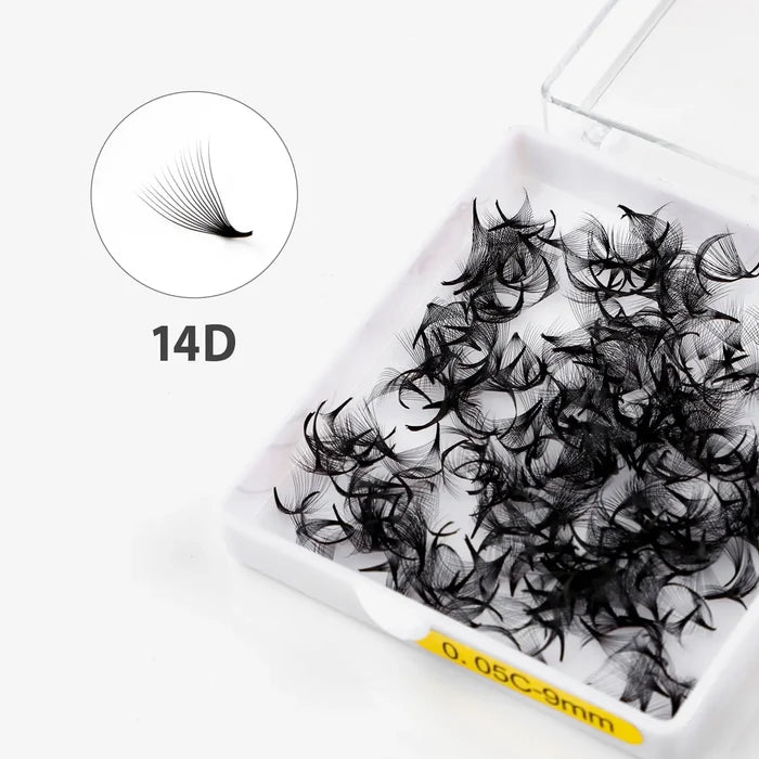 Handmade Promade Fans 0.05mm Pointy Base (500 Fans)| Swaniya Lashes