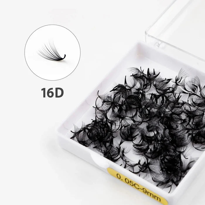 Handmade Promade Fans 0.05mm Pointy Base (500 Fans)| Swaniya Lashes