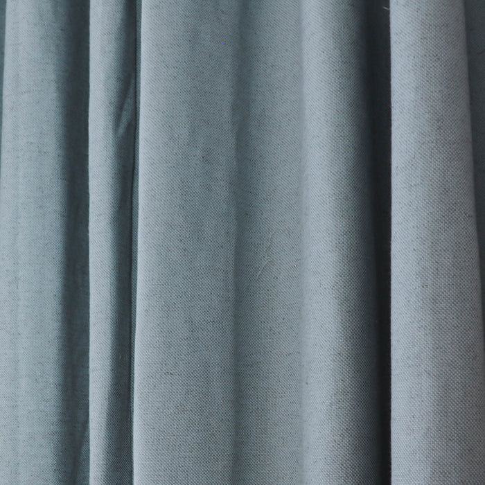 Harbor Shower Curtain in blue gray fabric, made to order in the USA with short lead times