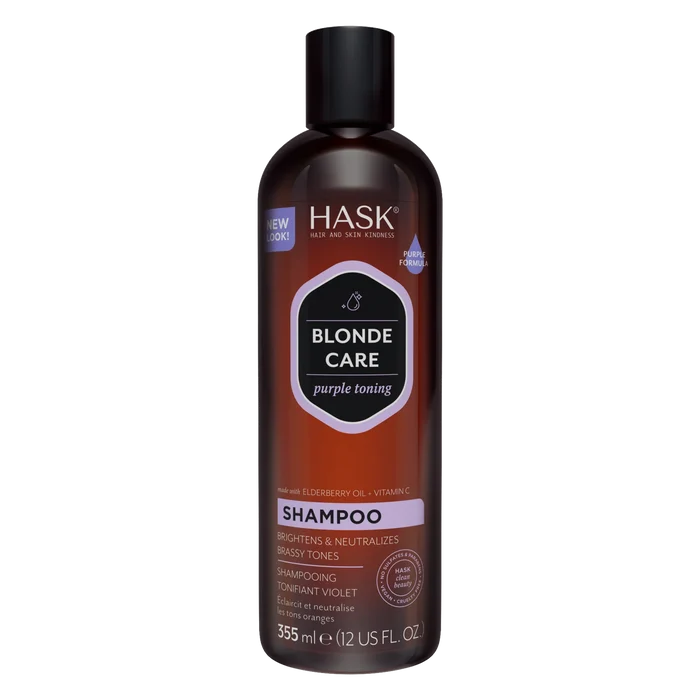 HASK Blonde care purple toning shampoo 355mL 12 oz