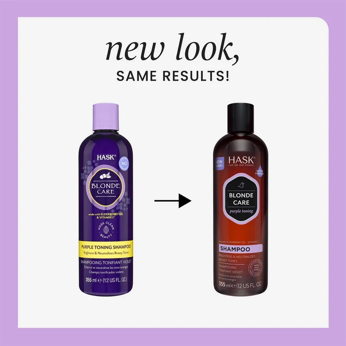 HASK Blonde care purple toning shampoo 355mL 12 oz