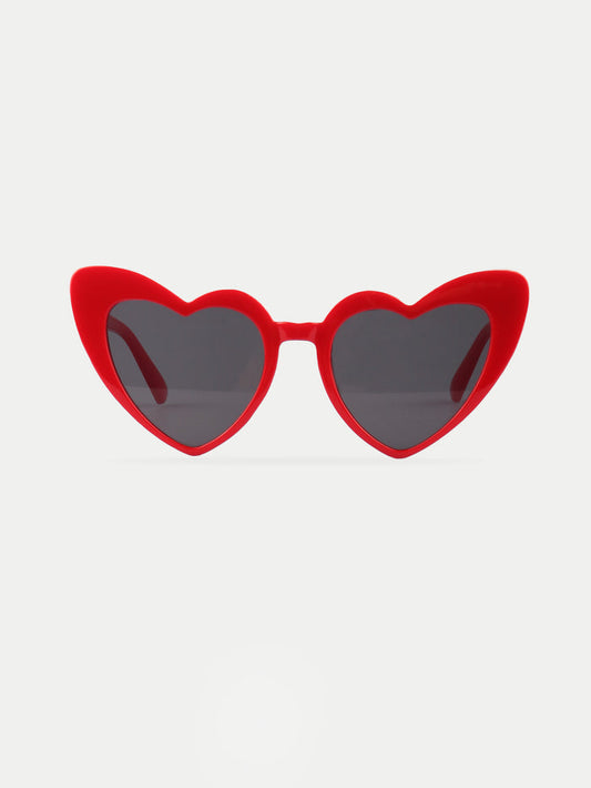 Heart Cateye Sunglasses | Red-Image 1