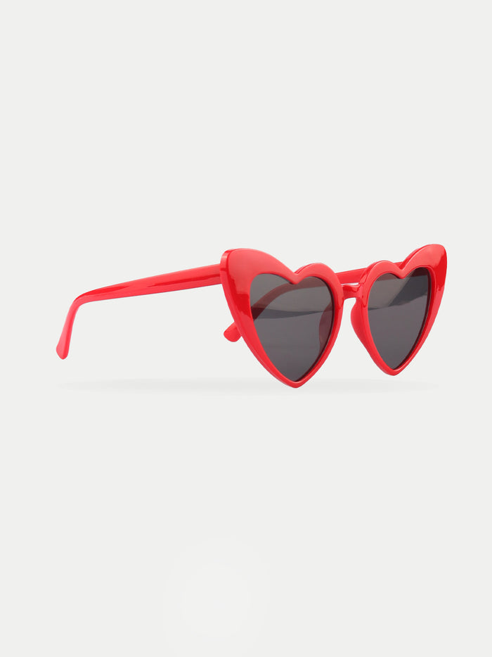 Heart Cateye Sunglasses | Red-Image 3