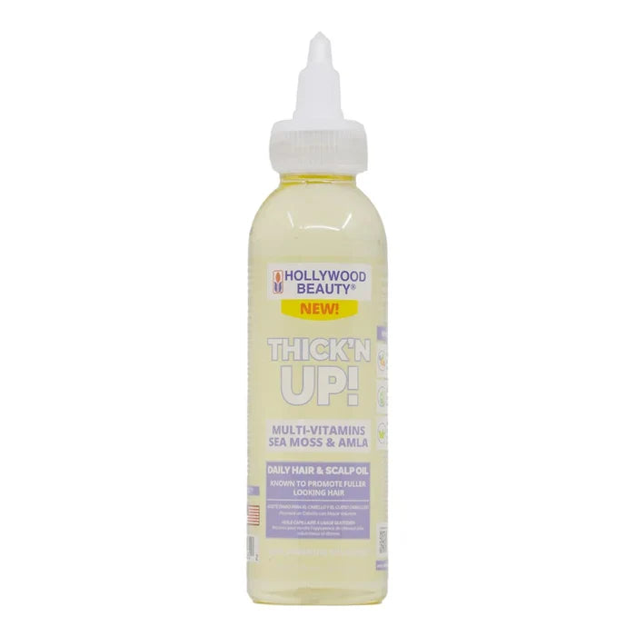 HOLLYWOOD BEAUTY Thick'n Up Sea Moss & Amla Hair & Scalp Oil (4oz)