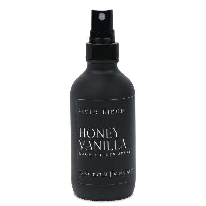Honey Vanilla - 4 oz Black Glass Room + Linen Spray