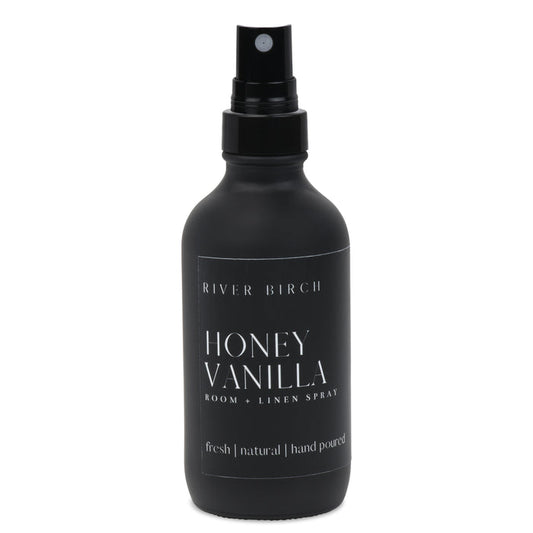 Honey Vanilla - 4 oz Black Glass Room + Linen Spray
