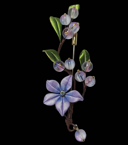 Honeysuckle Handmade Brooch - Silk Brooch(Chanhua)