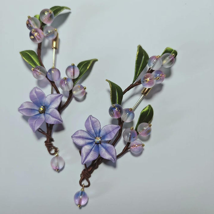 Honeysuckle Handmade Brooch - Silk Brooch(Chanhua)