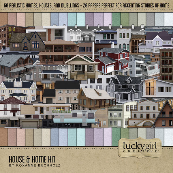 There's no place like home! Whether it is a single family home, an apartment building, duplex, or trailer, home is where your heart is! Document the house and home you grew up in with this wide selection of domestic dwellings digital art by Lucky Girl Creative. House styles include cabin, cottage, duplex, trailer, camper, condo, flat, Colonial, modern, Craftsman, Farmhouse, Ranch, townhouse, stucco, Traditional, brick, two story, Victorian, Villa, and more!