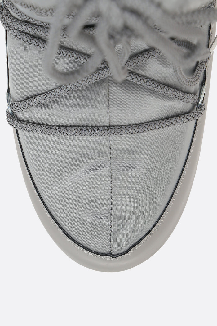 Icon Glance high-top snow boot in satin