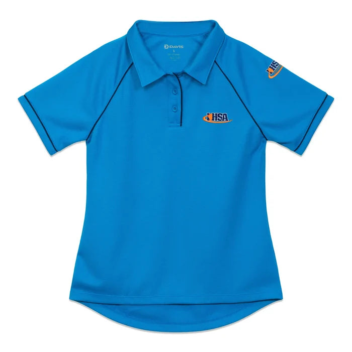Illinois (IHSA) Davis Women's C3 Bright Blue Raglan Sleeve Volleyball Referee Shirt