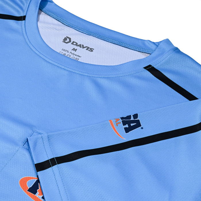 Illinois (IHSA) Davis Women's IHSA AeroFLX Soccer Blue Referee Shirt 2.0