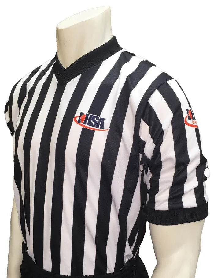 Illinois (IHSA) Smitty 1" Body Flex Basketball Referee Shirt