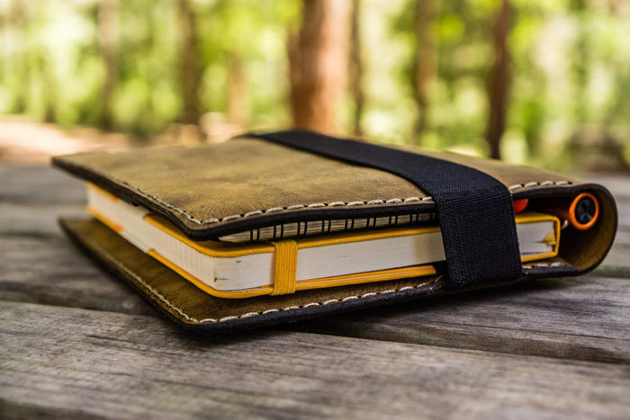 iPad Mini & Large Moleskine Cover - Crazy Horse Brown