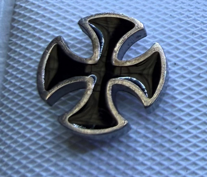 Iron Cross Flat Back Earrings