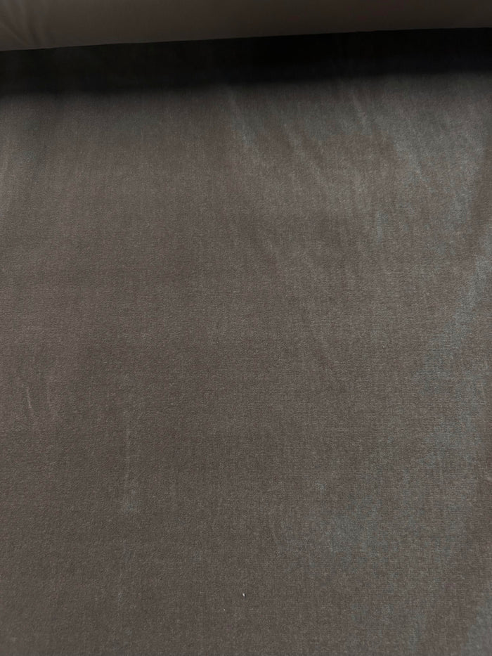flat lay of a mocha brown velvet fabric.