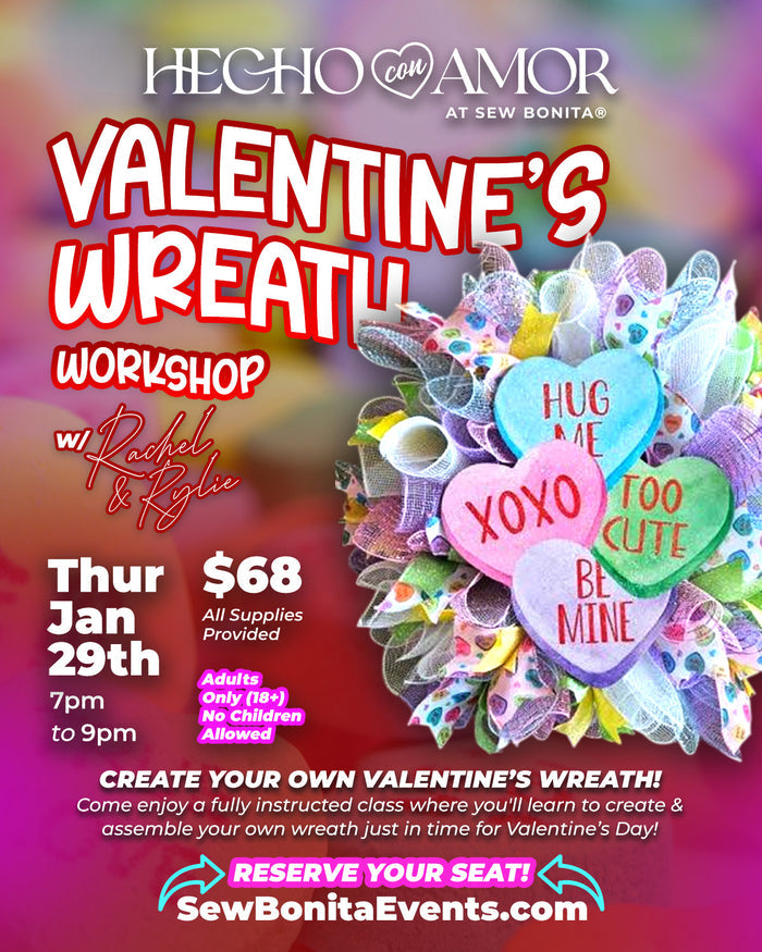 January 29th, 2026 / Valentine's Day Wreath Workshop