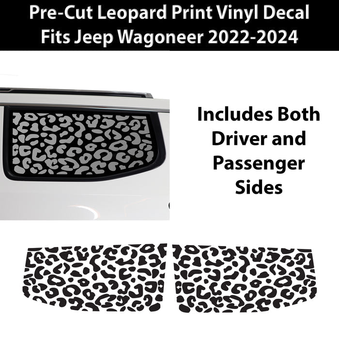 Jeep Wagoneer 2022-2026 Animal Leopard Cheetah Cow Window Vinyl Decal Stickers
