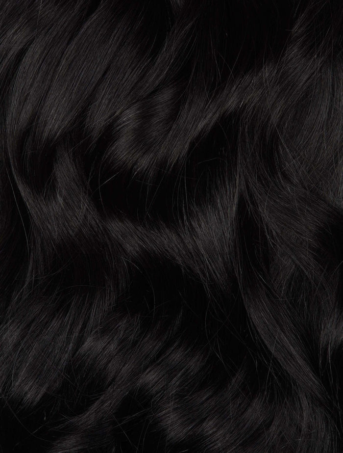 Jet Black (1) 20" 220g - Clip-Ins