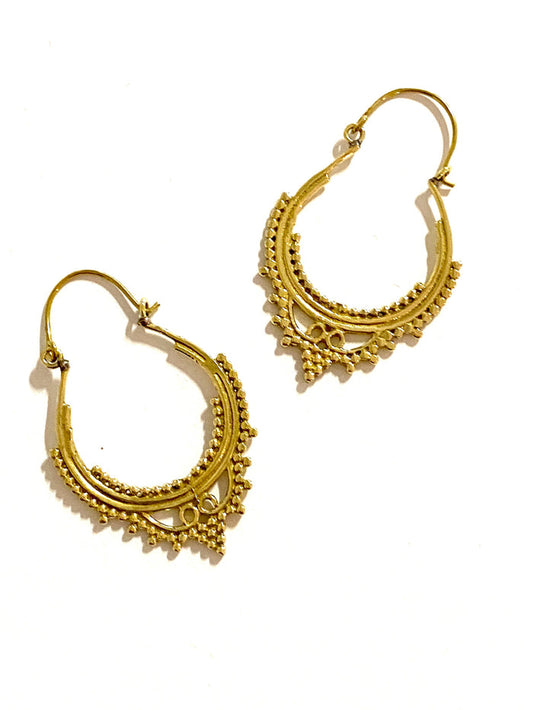 Jina Brass Earrings