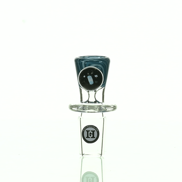 Joe Madigan 18mm Spiral Funnel Bowl with Opal #2 premium glass accessory