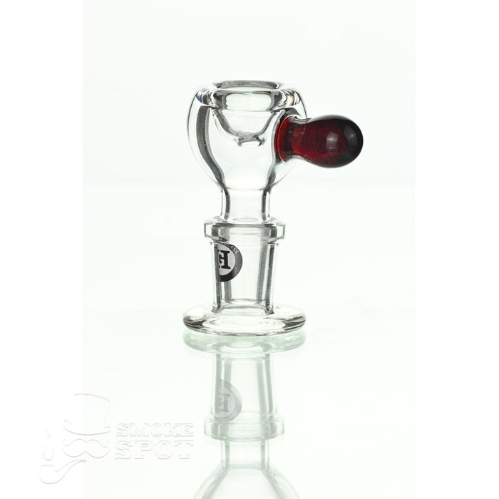Joe Madigan dry herb slide 14 mm with red handle premium glass accessory