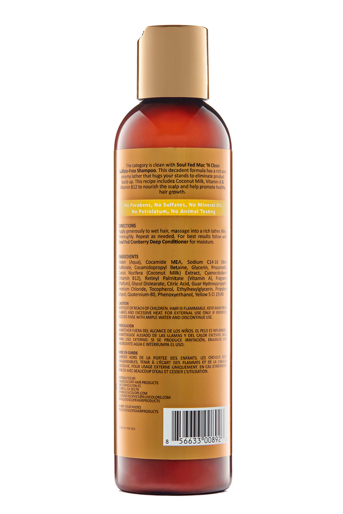 KALEIDOSCOPE SoulFed Mac ‘n Clean Shampoo  237mL  8oz
