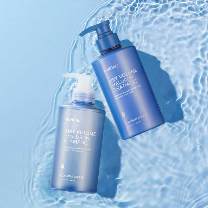 Kundal Airy Volume Hyaluron Hair Care Set (300ml x 2) مجموعة كوندال إيري فوليوم هيالورون للعناية بالشعر - Princess Cosmetics Qatar