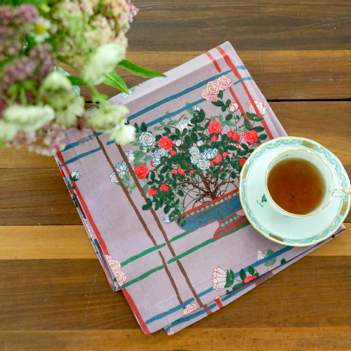 Alternate view of the La Vie en Rose Organic Cotton Offcut Napkins — Set of 6