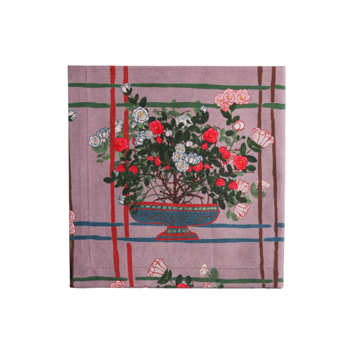 Alternate view of the La Vie en Rose Organic Cotton Offcut Napkins — Set of 6