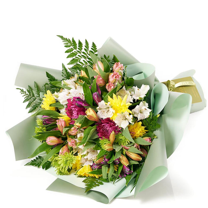 Large Alstroemeria and Spider Chrysanthemums Bouquet – the bouquet