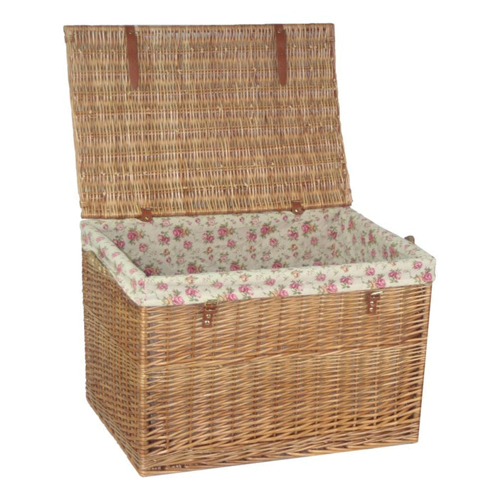 Large Light Steamed Wicker Storage Basket