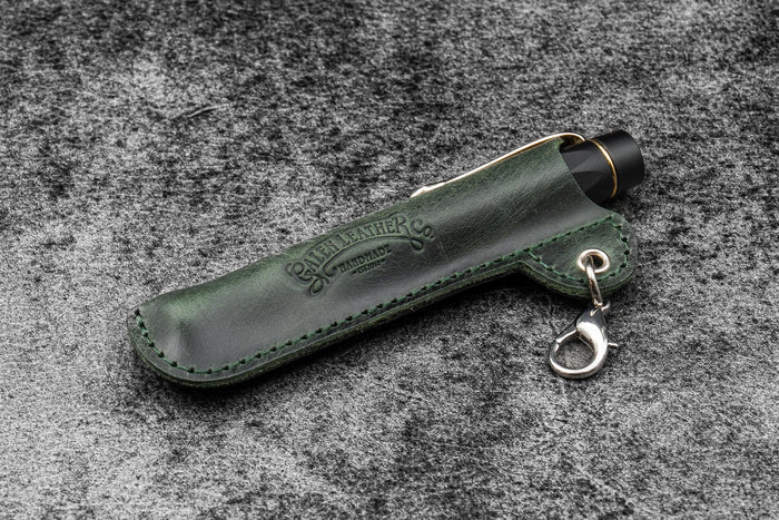Leather Pocket Pen Keeper – Lanyard EDC Pocket Pen Sleeve - Multiple Color