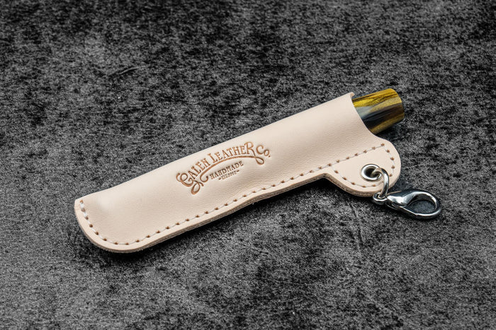 Leather Pocket Pen Keeper – Lanyard EDC Pocket Pen Sleeve - Multiple Color