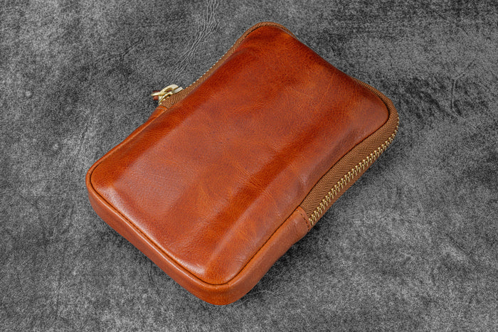 Legacy Collection Galen X Nock Co Leather Sinclair Pen Case - Deep Cognac