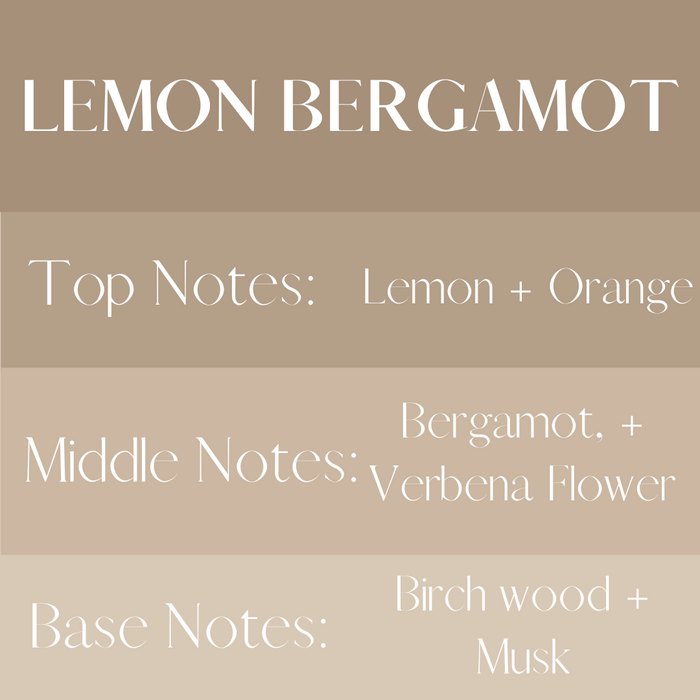 Lemon Bergamot - 4 oz Amber Glass Room + Linen Spray