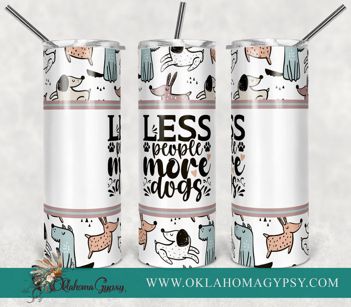 Less People More Dogs Digital File Wraps