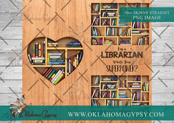 Librarian Superpower Digital File Wrap