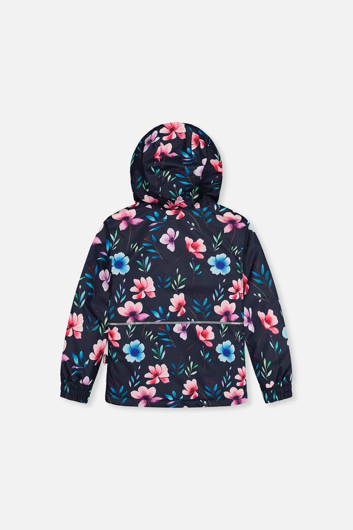 Light Weight Two Piece Chill Snowsuit Blue Floral Print-4