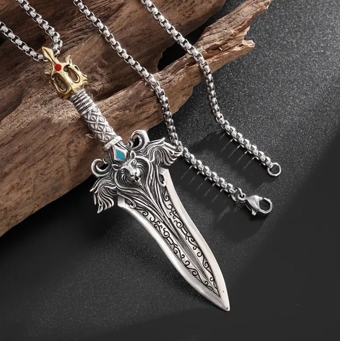 Lion King Broad Sword Pendant & Necklace