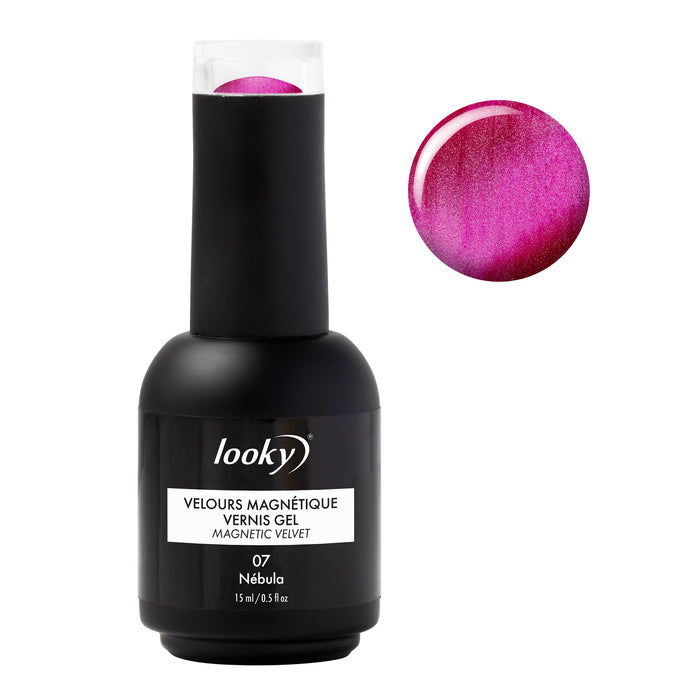 Looky Vernis Gel Velours Magnétique #7 Nébula (Collection Poussières d'étoiles)