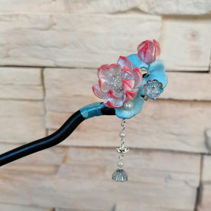 Lotus Bespoke Hairpin - Silk Hairpin(Chanhua)
