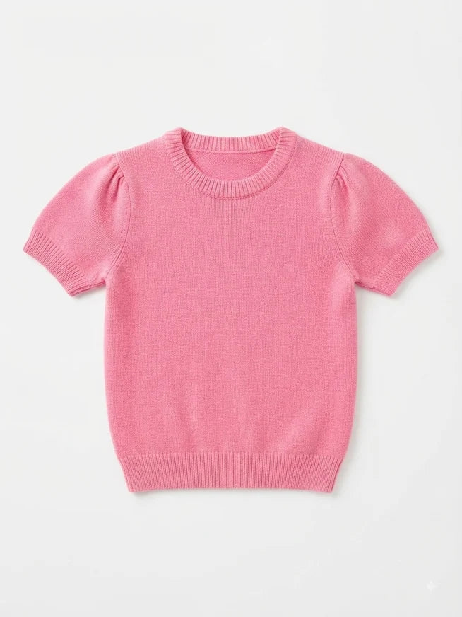 Lulu Bebe Hot Pink S/S Sweater Top