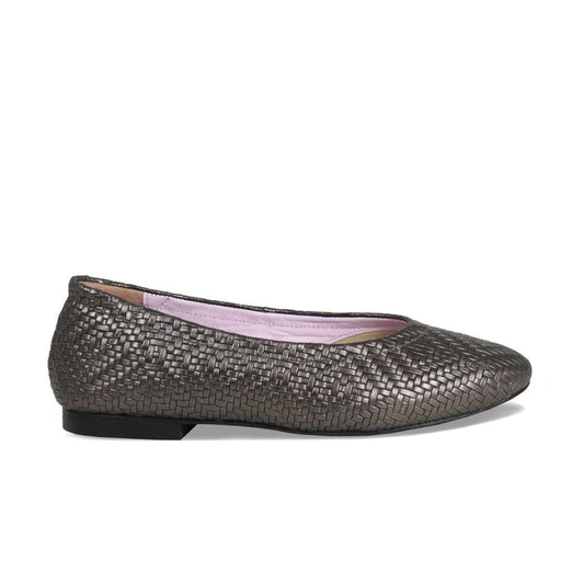 Luna: Bronze Weave Leather Shoes Sole Bliss