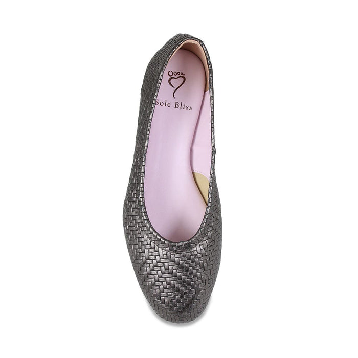 Luna: Bronze Weave Leather Shoes Sole Bliss