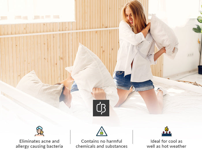 LUXURY 100% COTTON IVORY PILLOWCASES