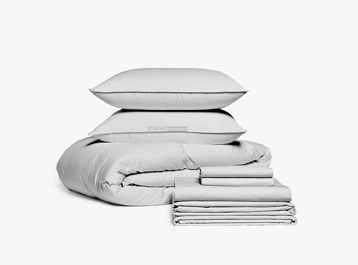 light grey bedding