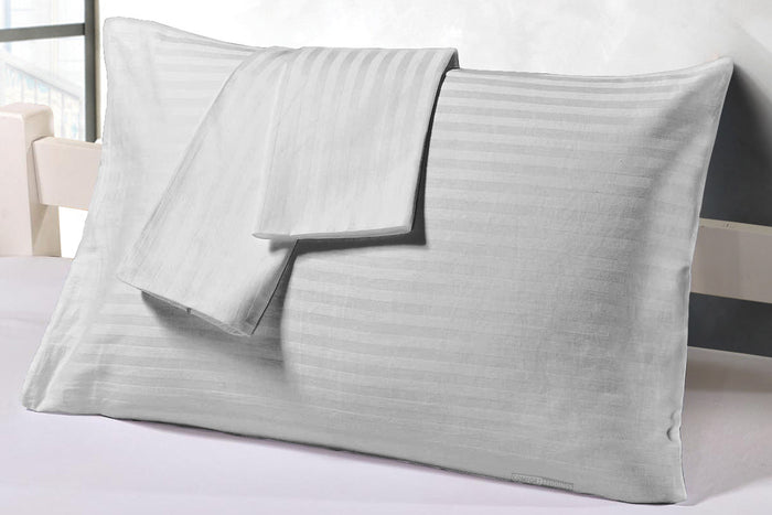 Light Grey Stripe Pillowcase
