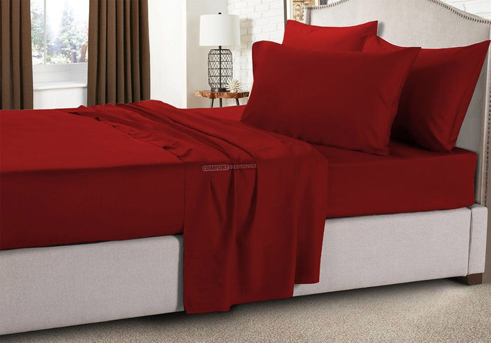 Luxury 1200 Thread Count Burgundy RV Sheet Set 100% Egyptian Cotton